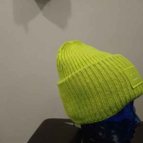 Acne Studios Pansy Beanie Light Green Ski New Last - Picture 3 of 5
